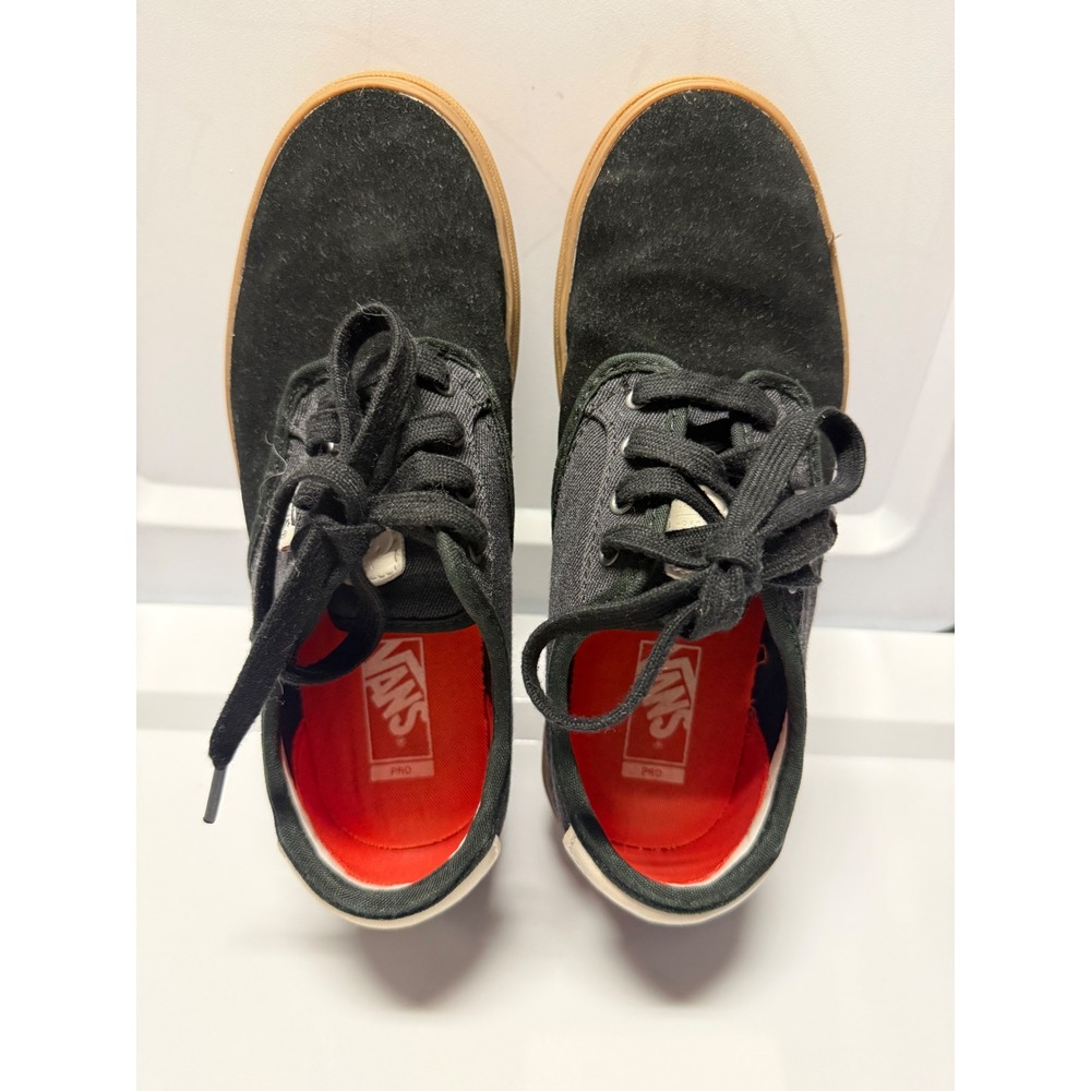 Vans Atwood Pro Black Gum Sole Canvas Low Top Skate Shoes Kids sz Youth 4.5M